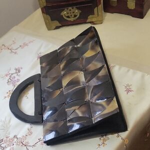 Vintage Tortoise Shell Hand Bag